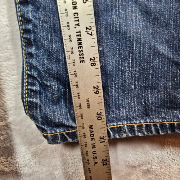Lucky Brand Jeans Mens 40x29 Dakota Slim Bootleg Denim Medium Wash Button Fly - Picture 7 of 16